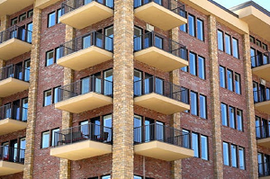 foto fachada pisos con balcones